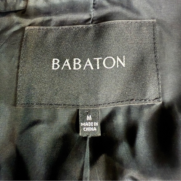 Babaton Classic Black Pea Coat size Medium Wool and Cashmere - Picture 13 of 16